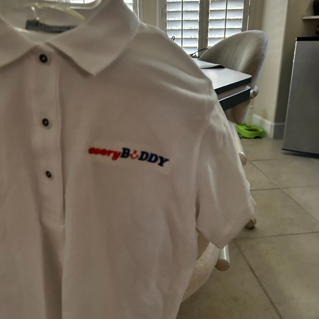 Brand New Port Authority White Polo